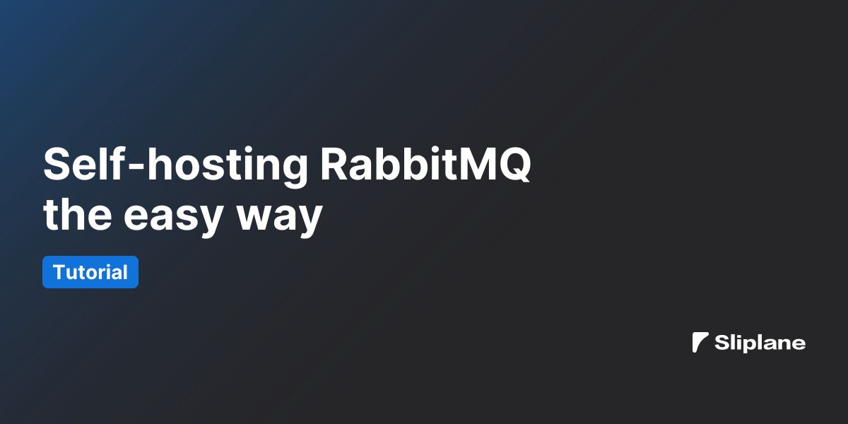 RabbitMQ einfach selbst hosten